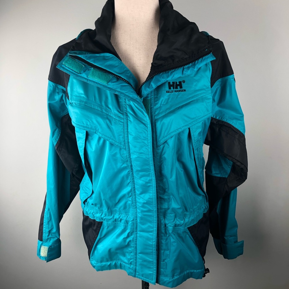 Helly Hansen Ski Snowboard Jacket Waterproof Womens XS Teal Fitted Helly…